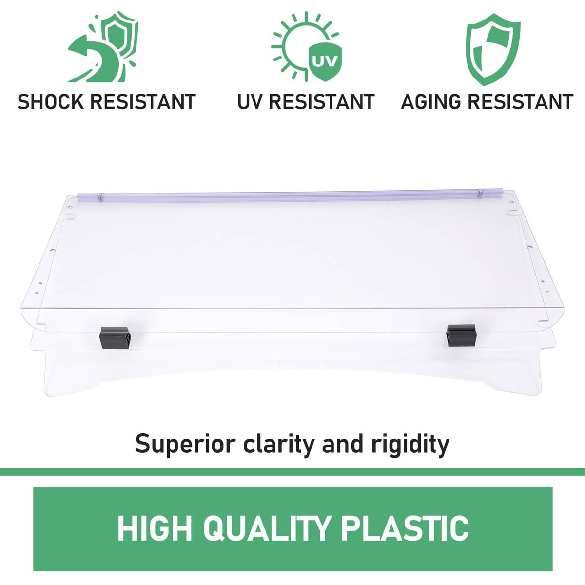 Solidspare Folding Windshield Windscreen For ICON I20 I40 I60 I20L I40L I60L Golf Cart
