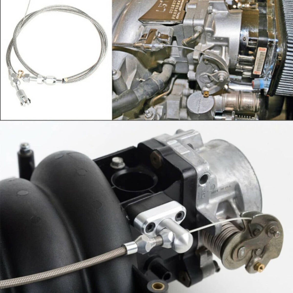 Solidspare 36" Throttle Cable For Chevrolet Chevy 4.8L 5.3L 6.0L 5.7L LS Swap Conversion