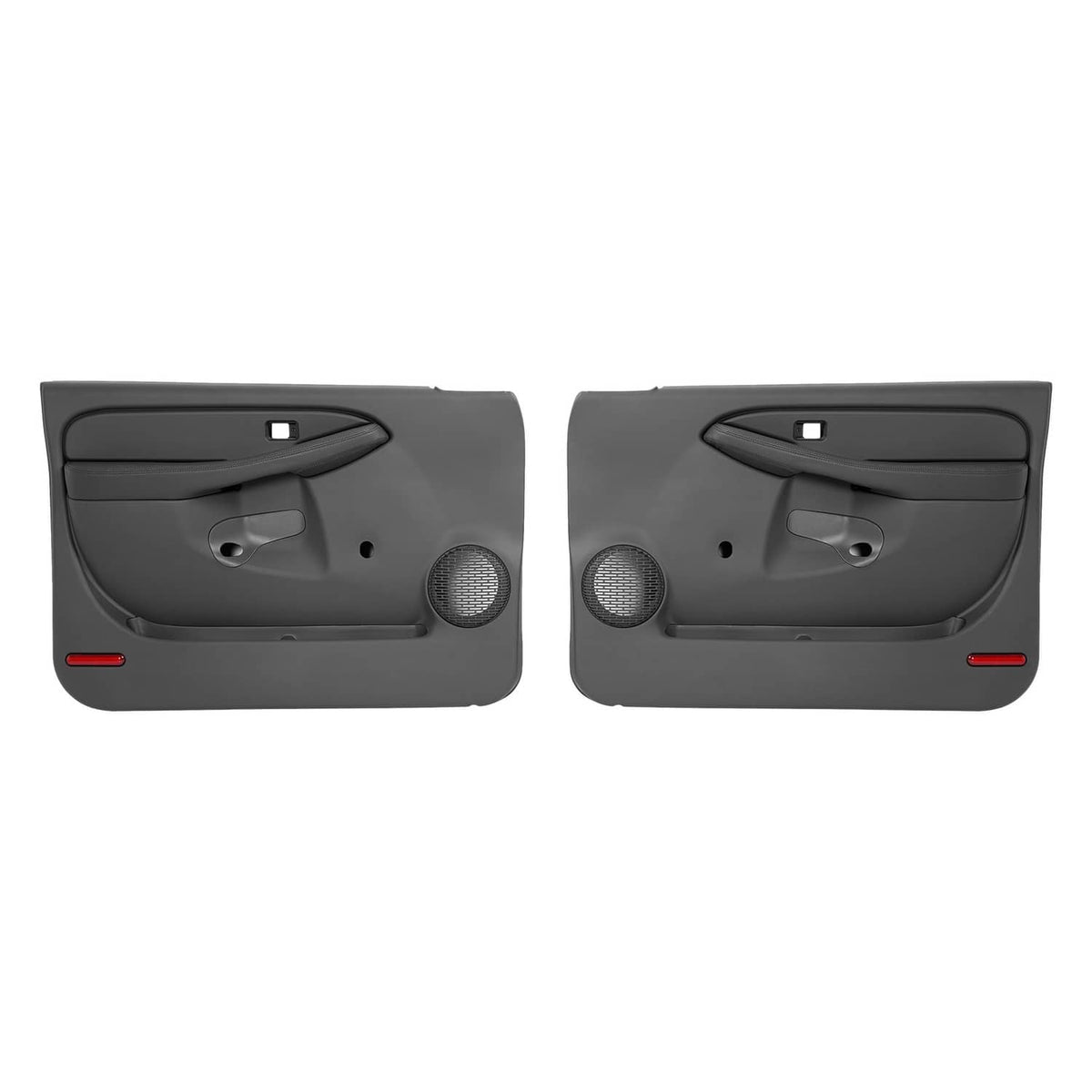 Solid Spare Pair Manual Inner Door Panel For CHEVY SILVERADO GMC SIERRA 1999-06 Dark Pewter