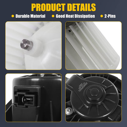 Solidspare A/C Blower Motor w/ Fan Cage for Hyundai Elantra Sonata Equus Kia Optima Forte
