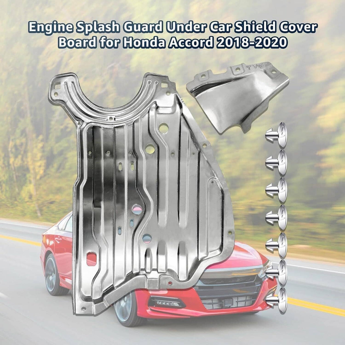 Solidspare Car Shield Cover Board For Honda Accord 2018-2020 Engine Splash Guard Under NEW