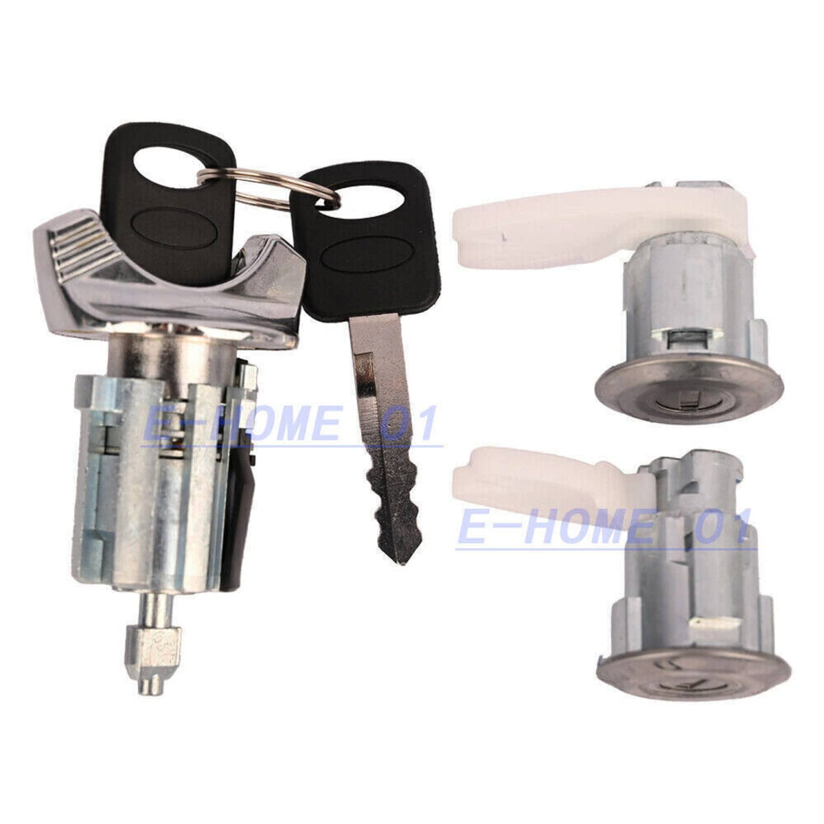 Solidspare Ignition & Door Lock Cylinder Set For 92-96 Ford Bronco F-150 250 350 Keyed Alik