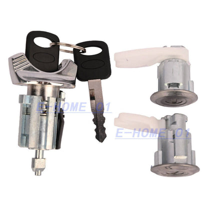 Solidspare Ignition & Door Lock Cylinder Set For 92-96 Ford Bronco F-150 250 350 Keyed Alik