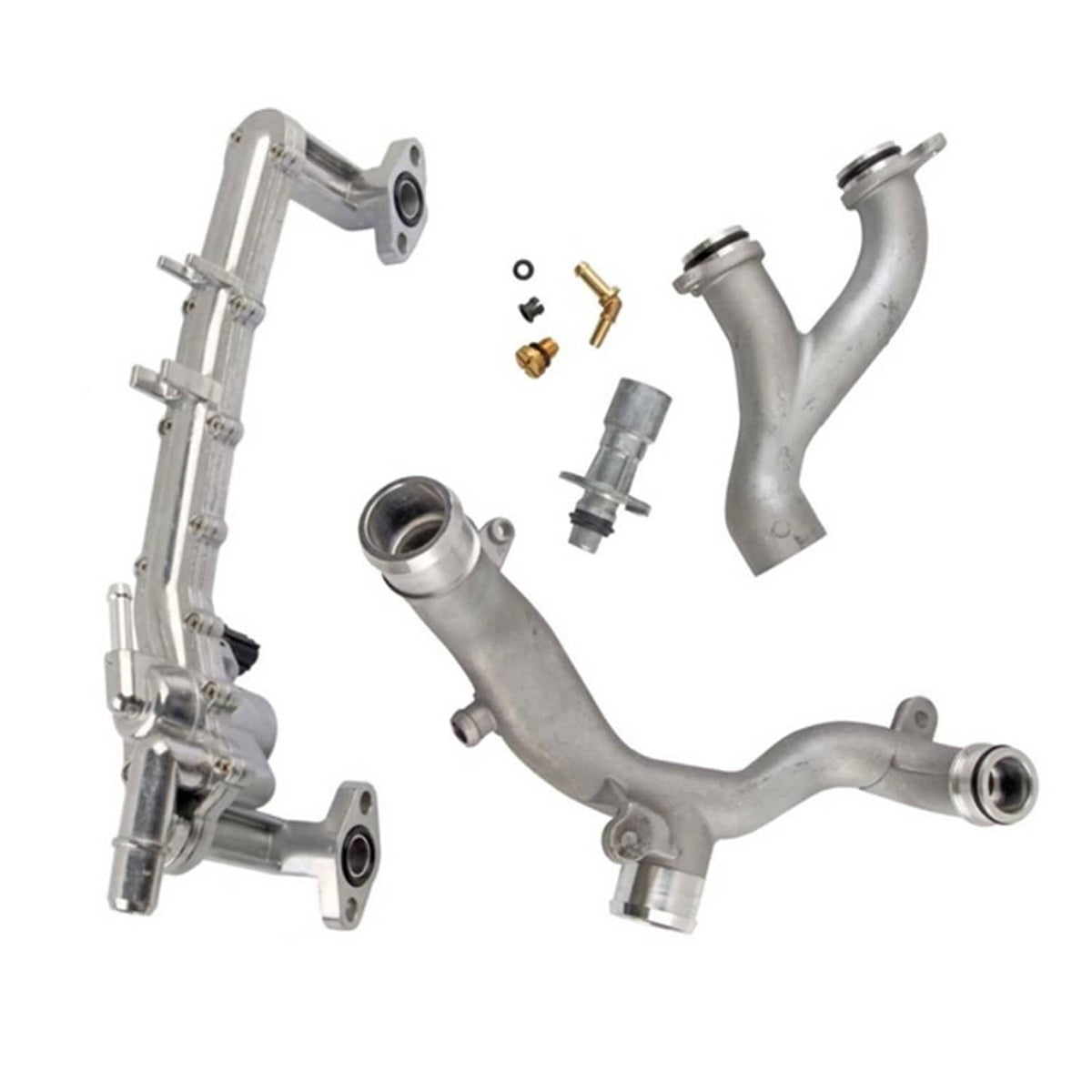 Solidspare New Upgraded Metal Coolant Water Pipe System Kit For Land Rover Jaguar 5.0L