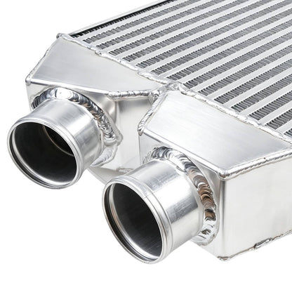 Solidspare 2.5" Aluminum Intercooler Front Mount Inlet & Outlet Same One Side Universal