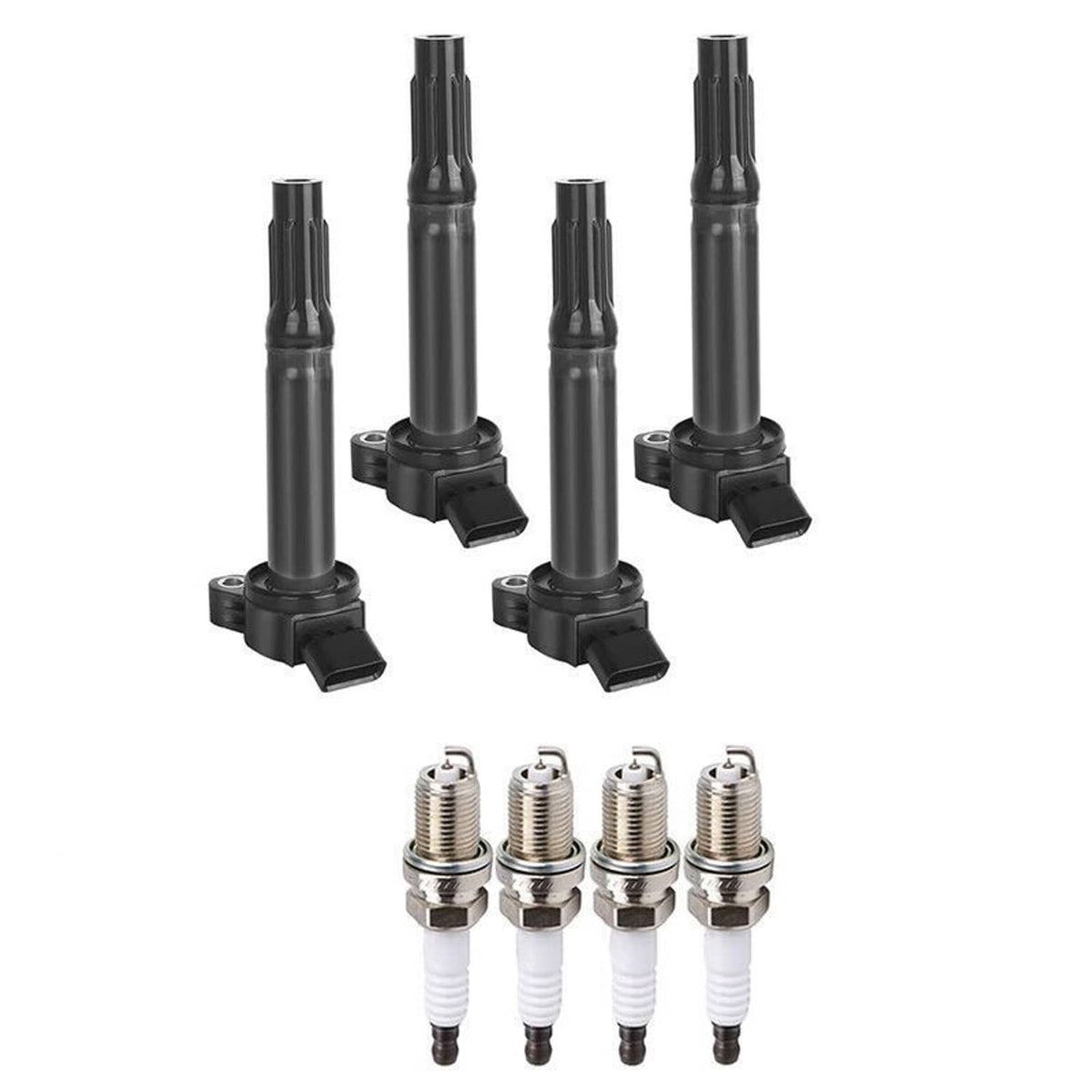 Solidspare 4Pack UF487 Ignition Coil & Spark Plug for Camry Rav4 Avalon Lexus RX350 ES350