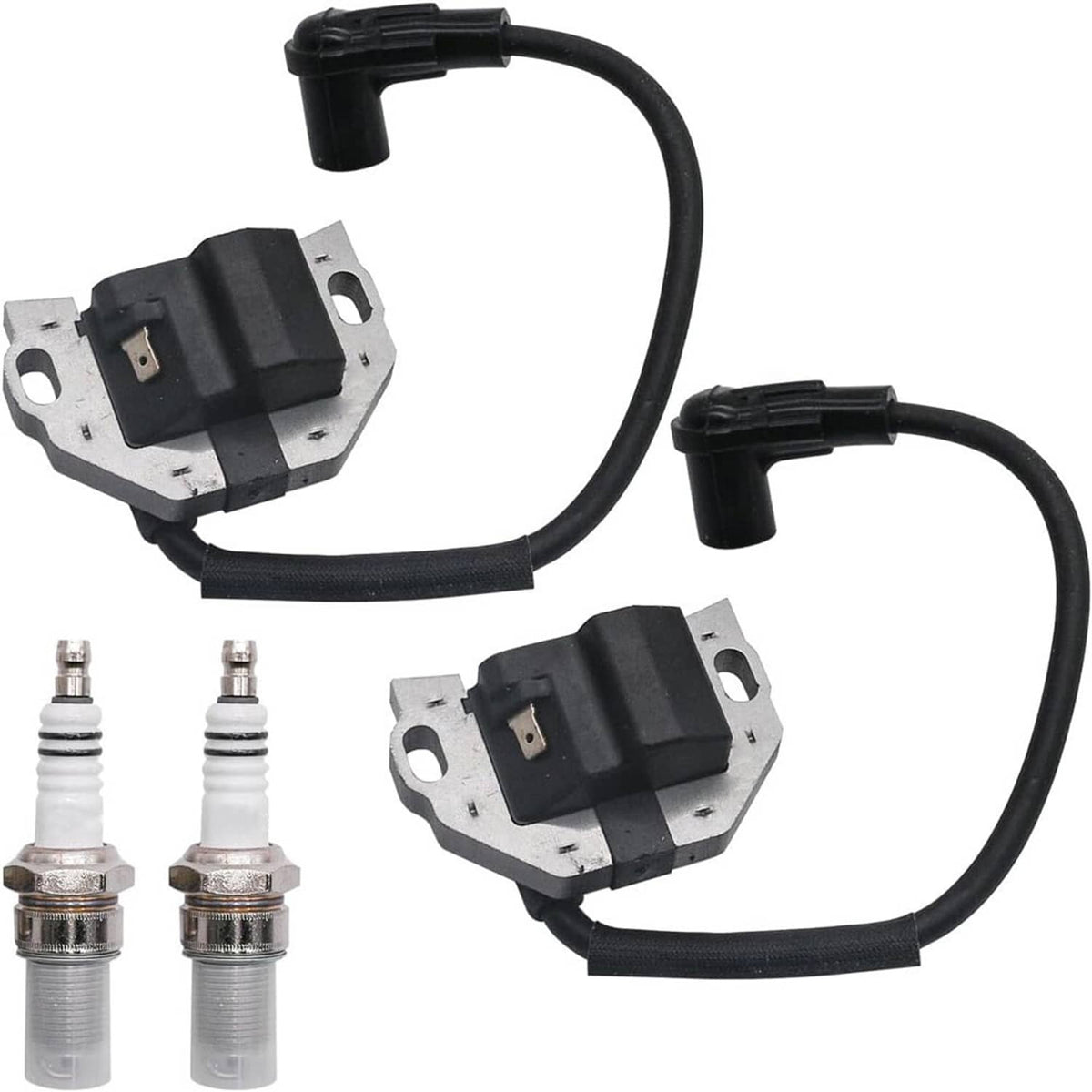 Solidspare Set Ignition Coil w/ Spark Plug For KAWASAKI FR FS FX Series Engines 21171-0743