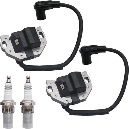 Solidspare Set Ignition Coil w/ Spark Plug For KAWASAKI FR FS FX Series Engines 21171-0743