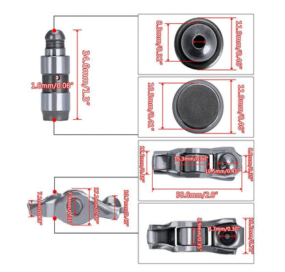 Solidspare 48Pcs Rocker Arms & Valve Lifters Kit For 2011-20 Jeep Dodge Chrysler 3.6L 3.2L
