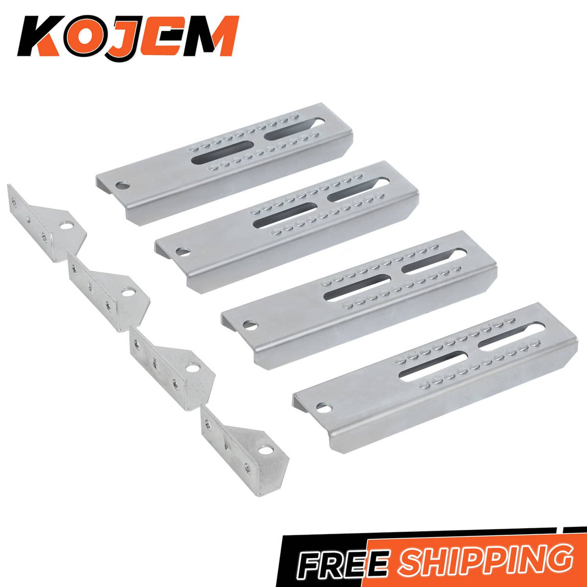 Solidspare (4)10" Boat Trailer Swivel Top Bunk Board Bracket Bolster Adjustable Bracket Kit