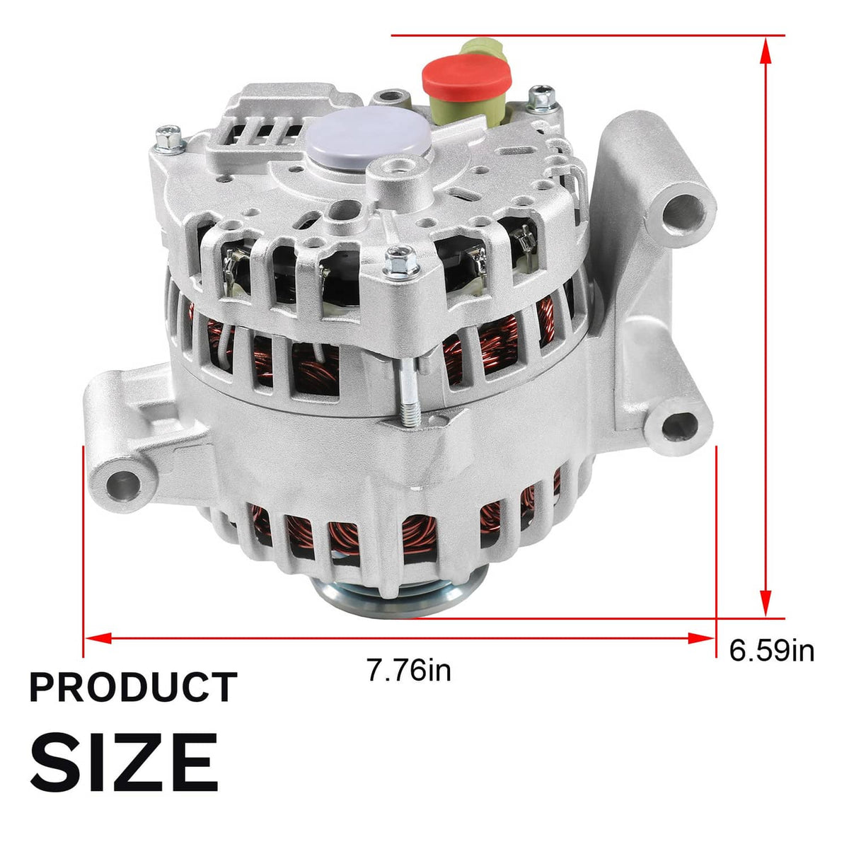 Solidspare New Alternator For 2005-2007 Ford Focus 2.0 2.3 L4 Automatic Transmission 8406N