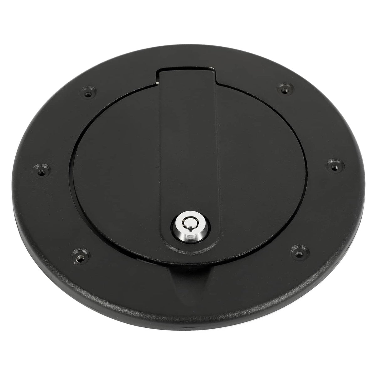Solid Spare Aluminum Locking Fuel Filler Door Gas Tank Cap Cover For Hummer H3 H3T 2006-2010