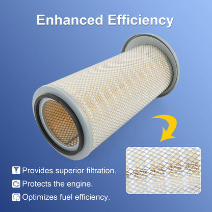 Solidspare 2PCS Engine Air Filter Fit Freightliner Kenworth LAF3551 PA2705 P153551 Set