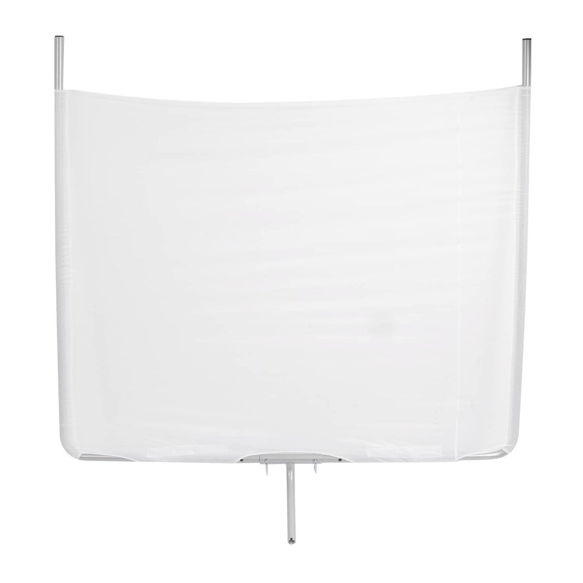 Solidspare Silvery+White Boat Sun Shade For Boats 25 Ft And Under Aluminium Powder Coated