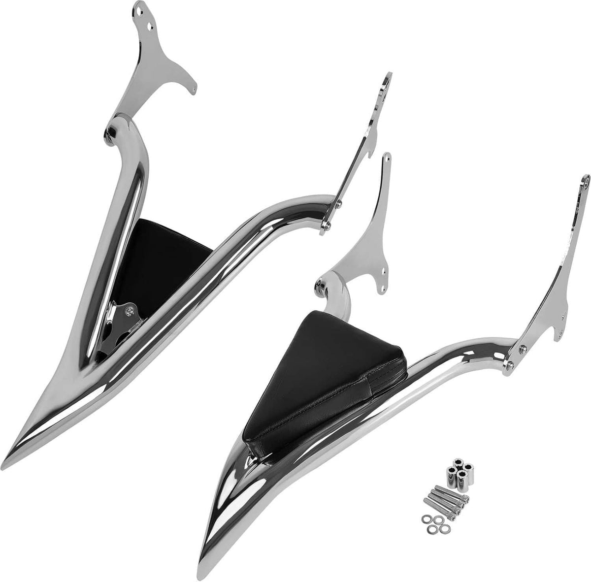 Solidspare New 22'' Chrome Backrest Sissy Bar For Harley Road King Electra Glide 1997-2008