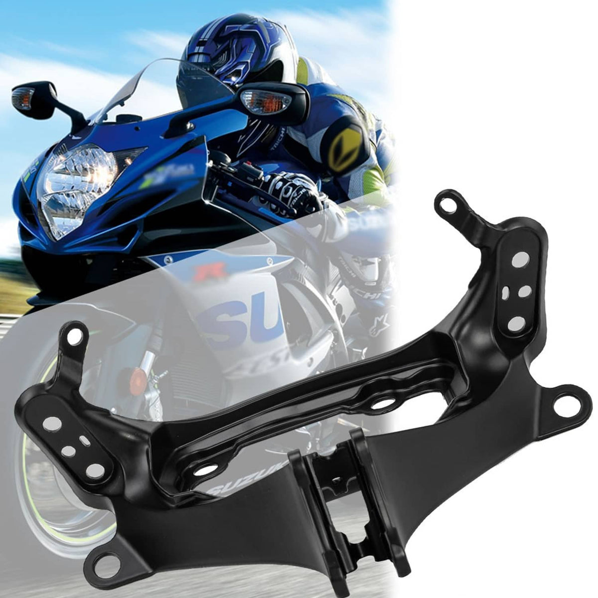 Solidspare Upper Stay Fairing Headlight Bracket Fit For Suzuki GSXR 600 GSX-R750 2011-2025