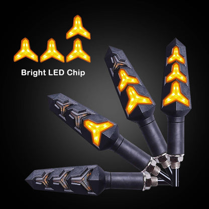 Solidspare 4X Motorcycle LED Turn Signals Blinker Indicator Light For Honda Yamaha Kawasaki