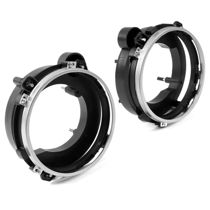 Solid Spare Left & Right Side Headlight Bulb Brackets Buckets For Jeep Wrangler 1997-2006