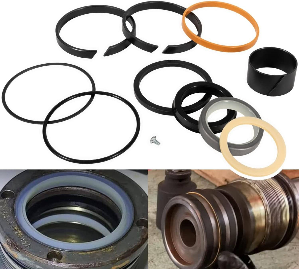 Solidspare G109417 Hydraulic Cylinder Seal Kit for Case Equipment, For Rod 1.75" Bore 3.25"