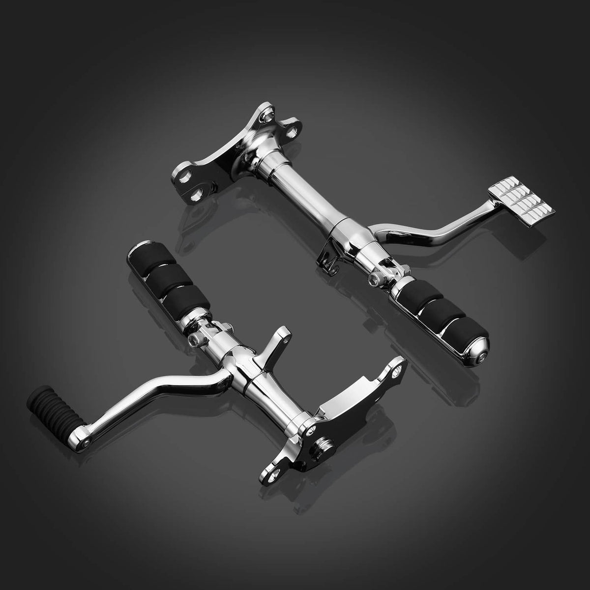 Solidspare Forward Controls Pegs Levers Linkage Kit For Harley Sportster 883 1200 91-03