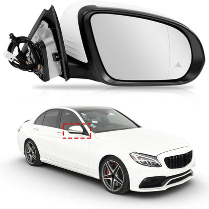 Solidspare New Right Side Mirror Heated Blind Spot For 2016-2021 GLC Class GLC300 Mercedes