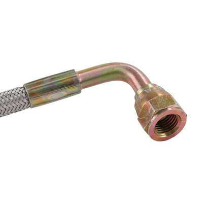 Solidspare 41" TURBO 90 DEGREE OIL FEED LINE KIT T4 T3 T04E T60 T70 GT35 GT45 1/8 NPT -4AN
