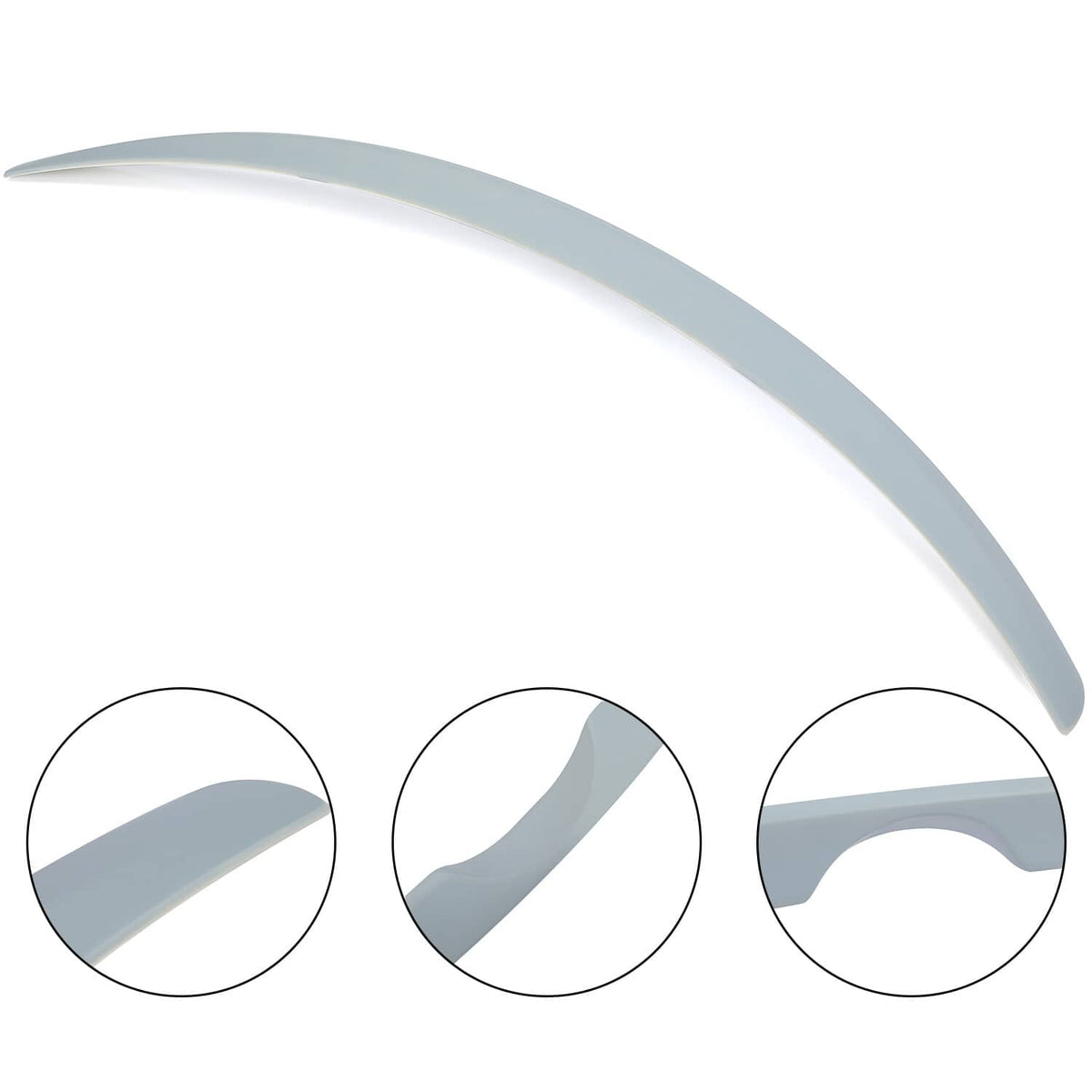 Solid Spare For Toyota Yaris Sedan 16 17 18 19 20 Rear Trunk Lip Spoiler Wing Primer Gray