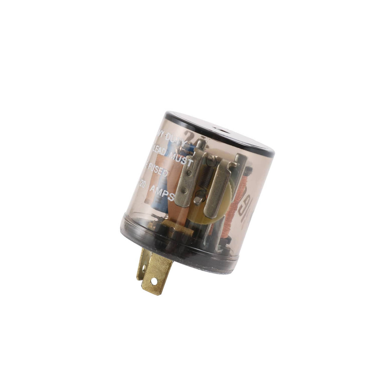 Solidspare Flasher 2-Pin Variable Car LED Turn Signal Light Blinker Relay EF32 20 Amps 12V