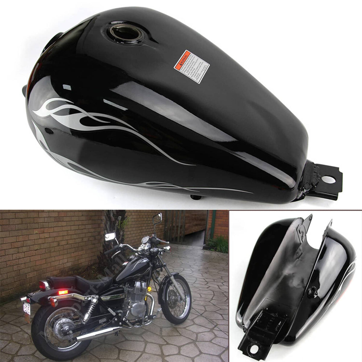 Solidspare Motorcycle 3.4 Gallons Fuel Gas Tank For Honda CMX250 250 Rebel 250 1985 - 2016