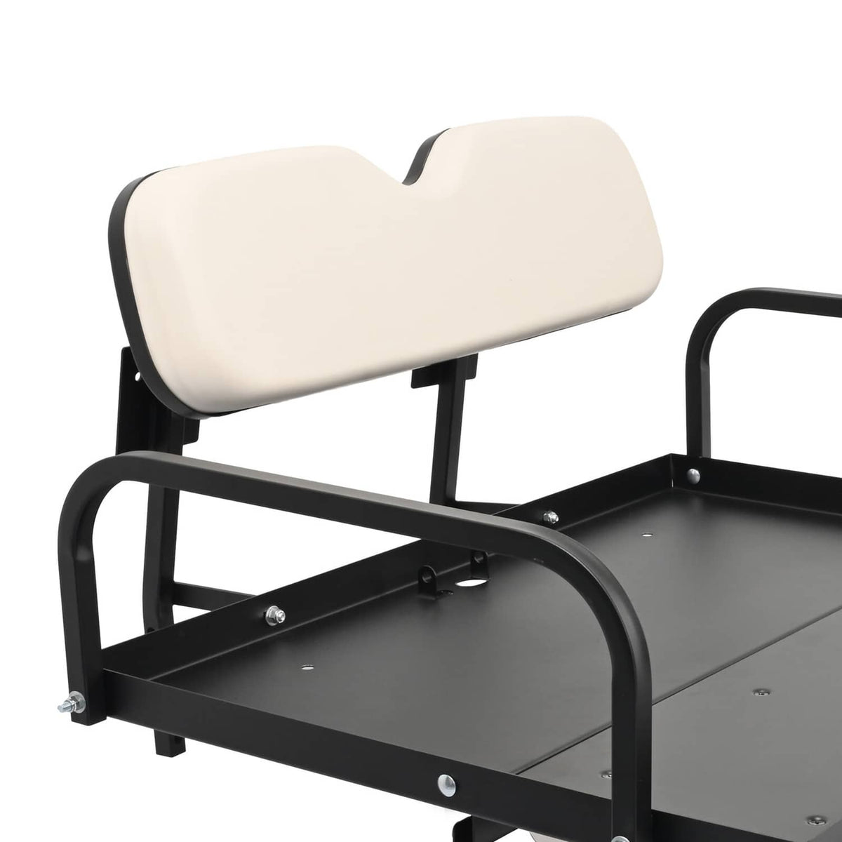 Solidspare Rear Flip Back Seat For EZGO Marathon Pre-1994 Off-White Golf Cart Folding