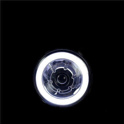 For 1950-1979 VW Beetle Pair 7" Inch Round LED Headlights Halo Cold White LH RH
