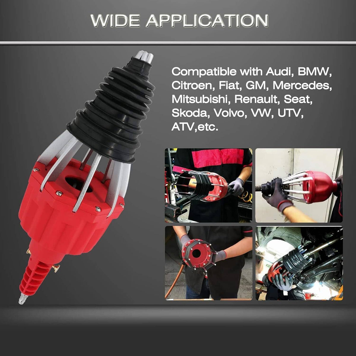 Solidspare Pneumatic CV Joint Boot Spreader Expander Universal Install Installation Tool