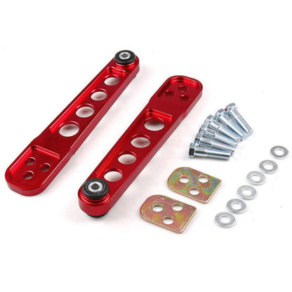 Solidspare Red Rear Lower Control Arm Subframe Brace Tie Bar for 01-05 Honda Civic DX ES EX