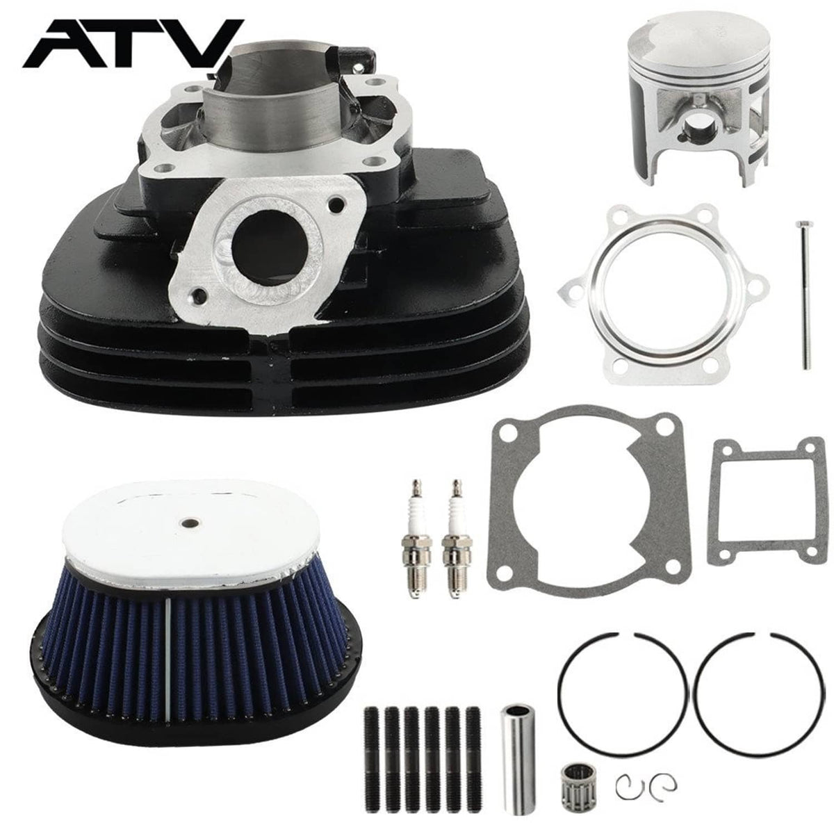 Solidspare 1988-2006 for Yamaha Blaster 200 YFS200 Cylinder Piston Air Filter Top End Kit