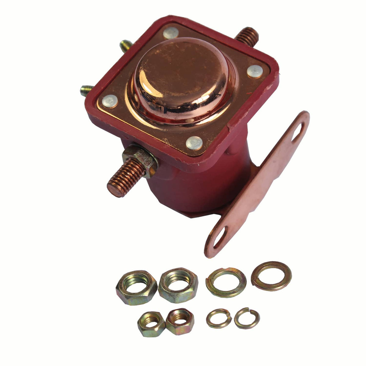 Solidspare Red 12 Volt Solenoid Relay 12V Heavy Duty SW3 SNL135 Fit Ford Starter Car Truck