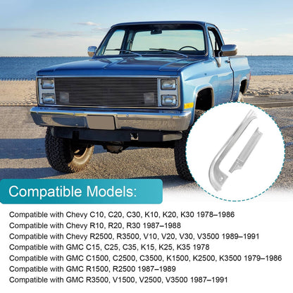 Solidspare Door Sill Protector Kit For 1978–1991 Chevy GMC C/K R/V Series Pickup Aluminum