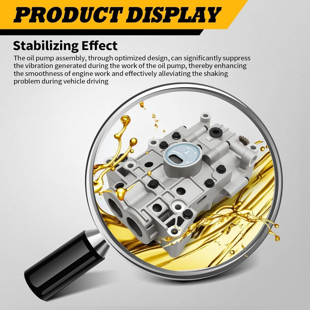Solidspare Shaft Balance Oil Pump 19 Teeth For 2015-19 Hyundai Sonata Santa Fe Tucson 2.4L