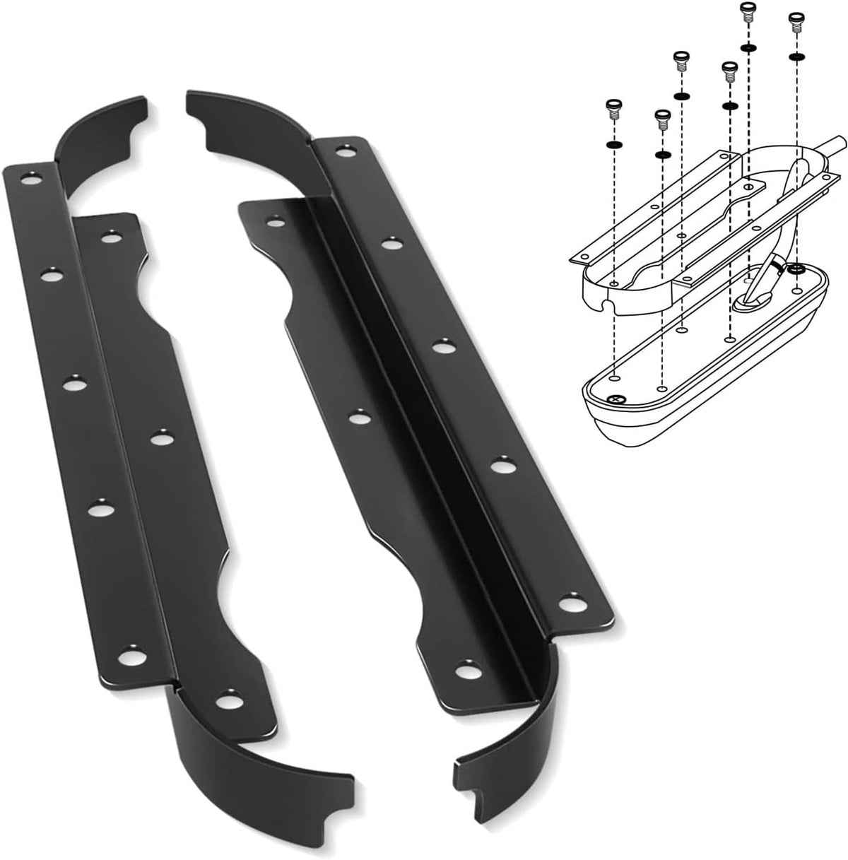 Solidspare 000-12602-001 Flush Mount Bracket Replace for Lowrance SS3D & TTLSCN Skimmer