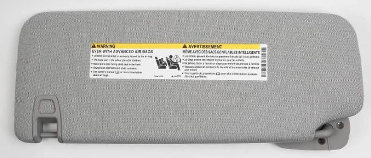 Solidspare Right Side Sunvisor 23459643 For 2015-2019 Chevrolet Silverado 1500 2500 3500