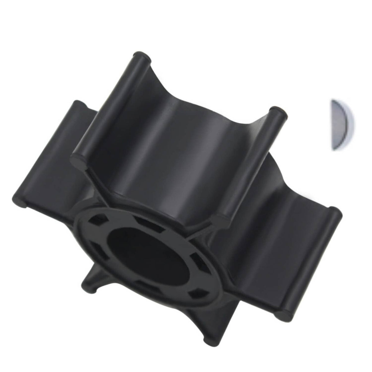 Solid Spare Water Pump Impeller With Key 6G1-44352-00 For Yamaha Outboard 6hp 8 hp 2 stroke