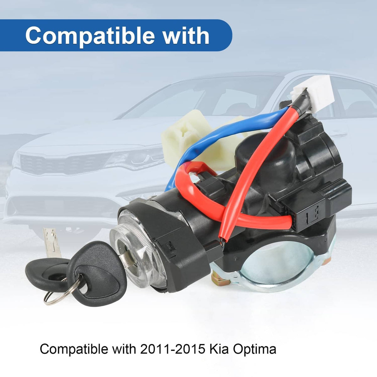 Solidspare Ignition Lock Switch with Door Lock Cylinder & Keys 81905-2T040 For Kia Optima