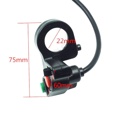 Solidspare 7/8" Aluminum Left Motorcycle Handlebar Switch For Winker Turn Signal Horn Beam