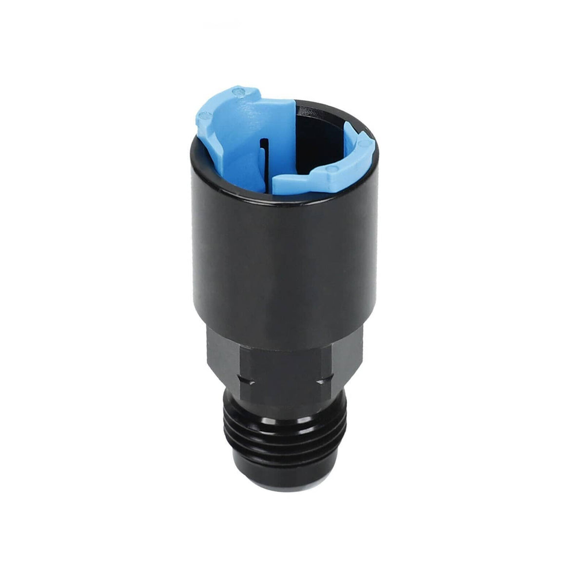 Solidspare Black -6AN AN6 Fuel Adapter Fitting to 3/8 GM Quick Connect LS W/ Clip Female