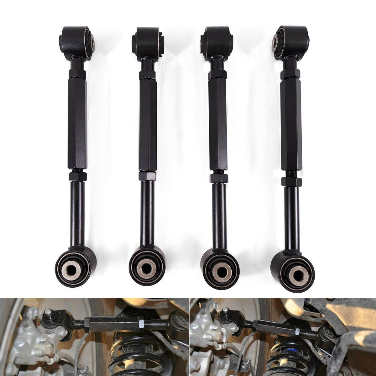 Solidspare 6pcs Rear Upper & Lower Control Toe Camber Arms For 2004-2008 Acura TSX 04-08