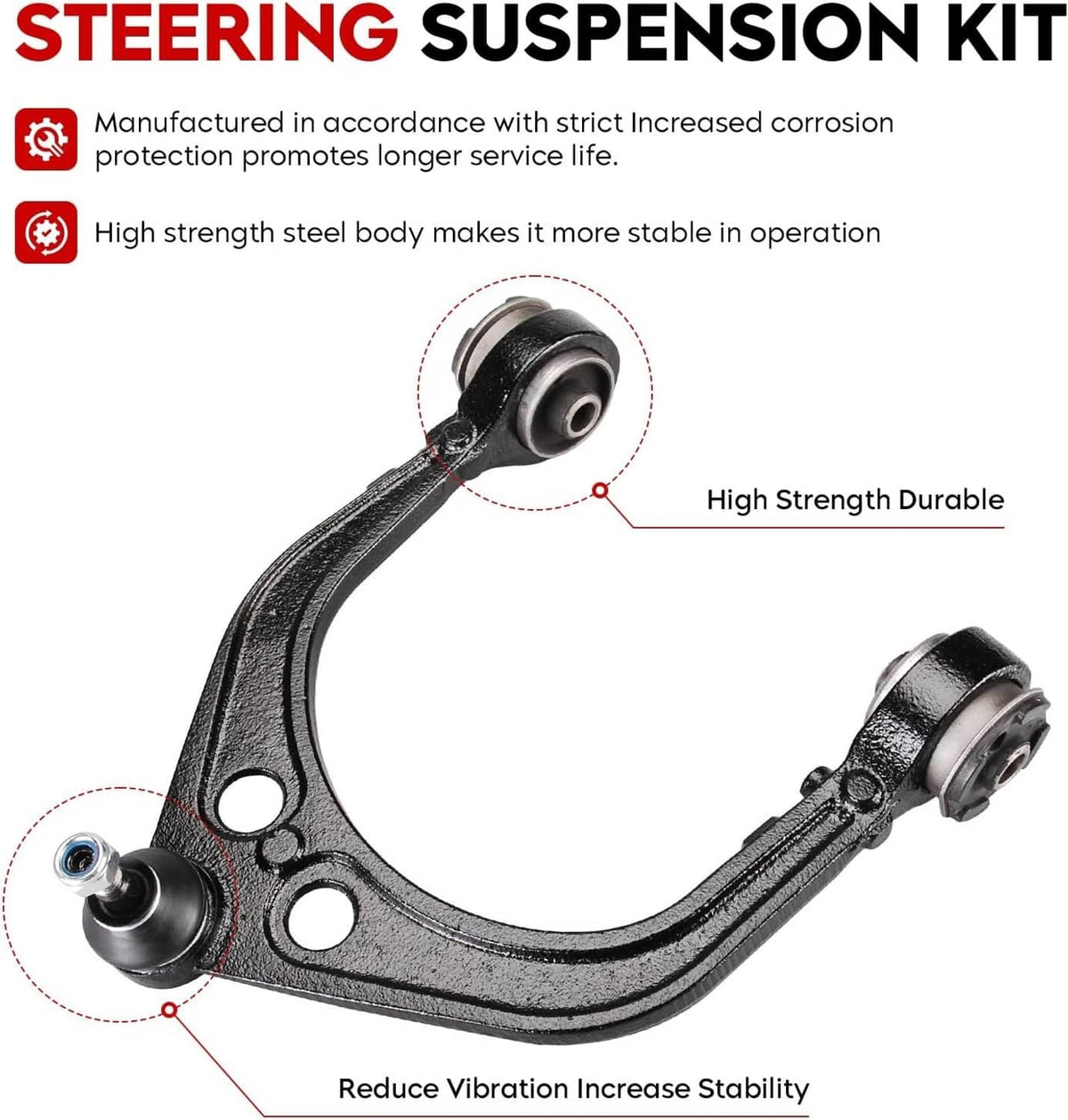 Solidspare 16Pcs Suspension Front Control Arm Kit for 2011-19 Dodge Charger Challenger 300