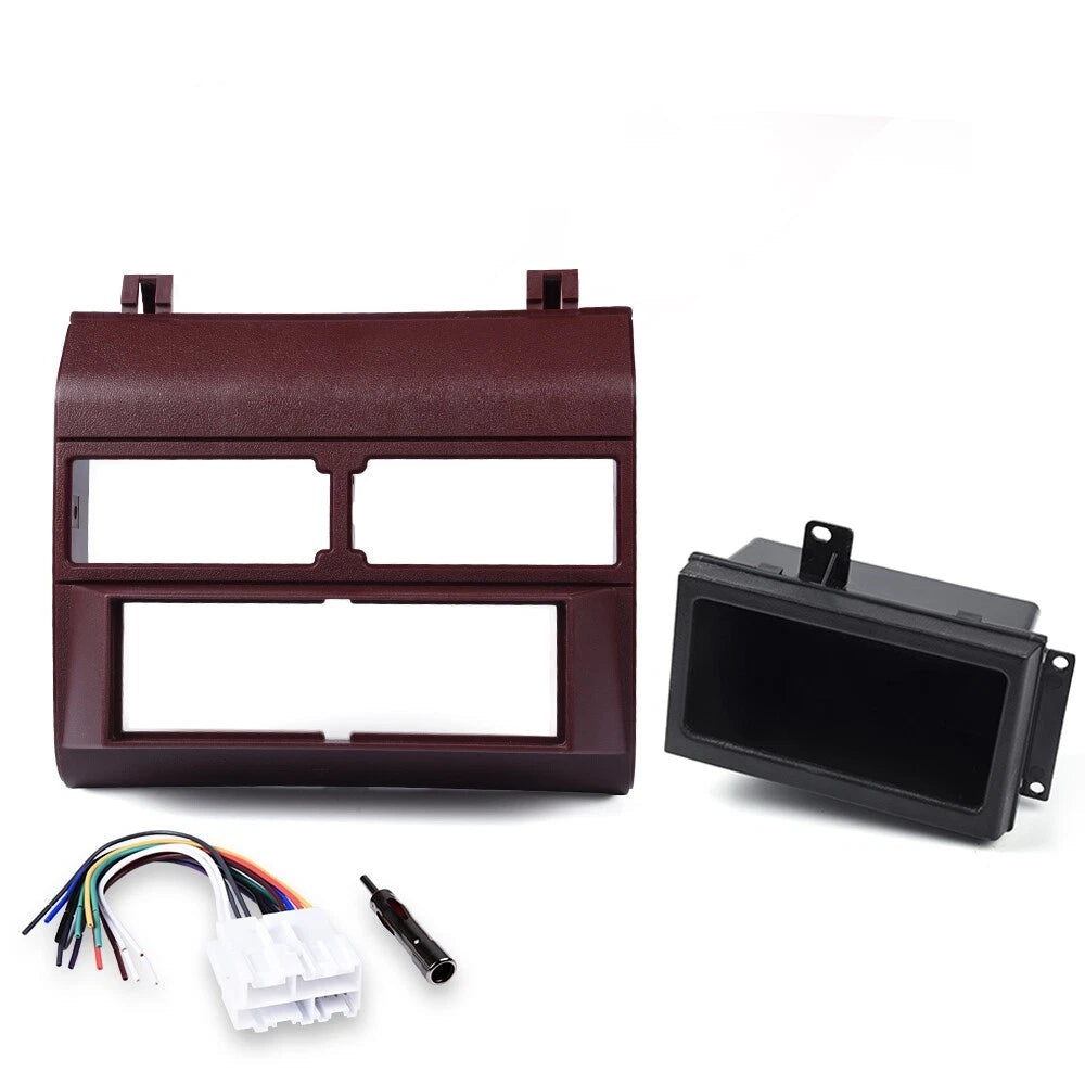 Solid Spare Fit For 88-94 Chevy GMC Trucks Car Stereo Radio Dash Kit Antenna Harness Red