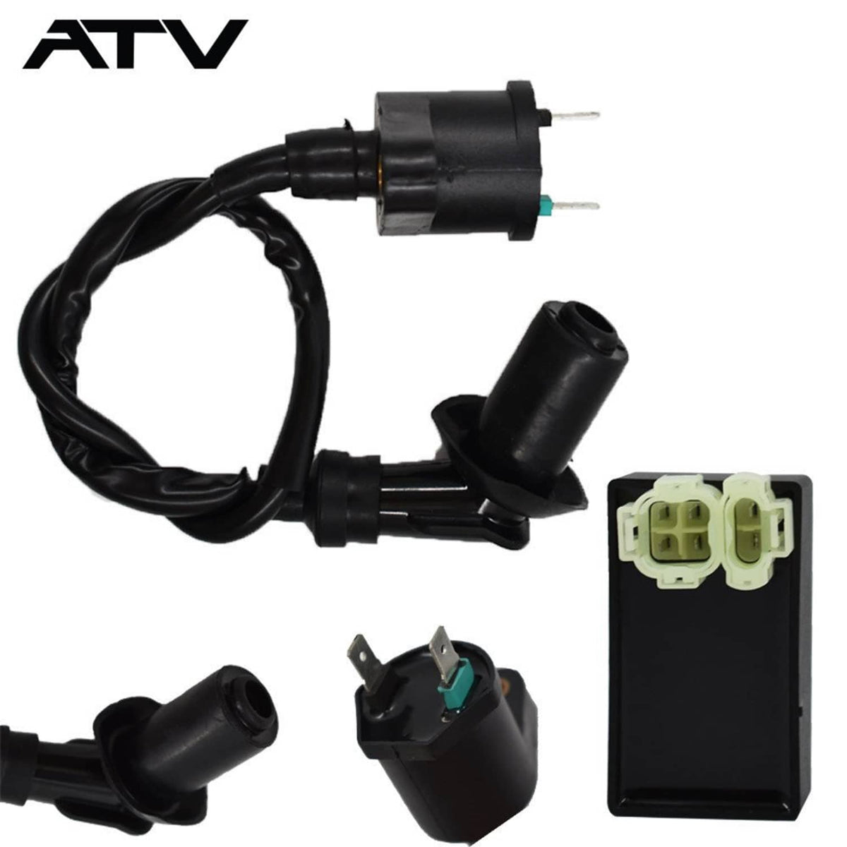 Solidspare CDI Box + Ignition Coil For Honda FourTrax 300 TRX300 TRX300FW 1988-1992