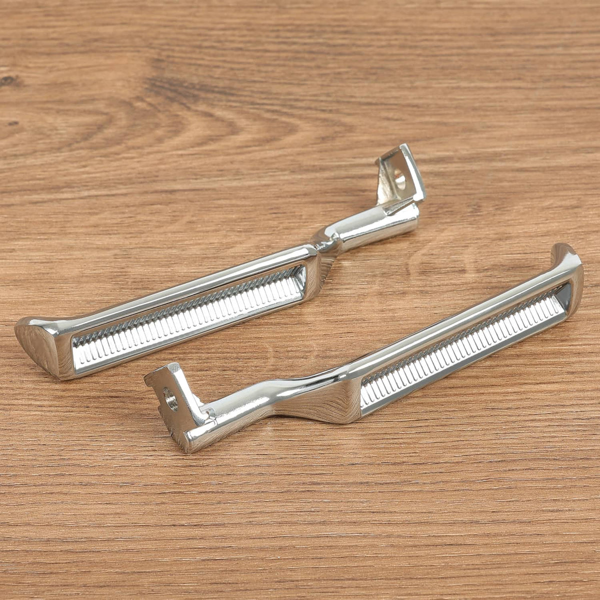 Solid Spare For F-150 F-250 F-350 Bronco 87-96 Chrome Metal Inside Interior Door Handle 2pcs