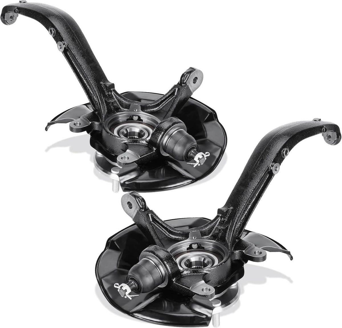 Solidspare Front Steering Knuckles & Wheel Hub Bearings for 2009 2010-2012 Honda Accord TSX