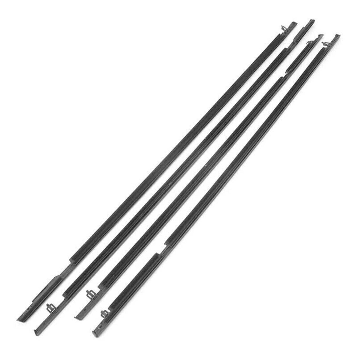 Solidspare 4Pcs Car Window Moulding Trim Weatherstrips Seal Fit For Honda Civic Sedan 06-11
